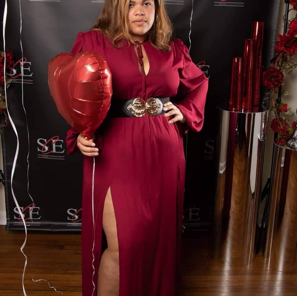 Phaedra Dress in Oxblood